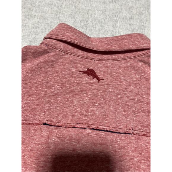 Tommy Bahama Shirt Mens Extra Large Red Island Zone Coastal Performance Golf - Picture 4 of 9